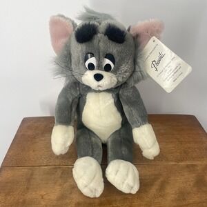 VTG With Tag Tom From Tom & Jerry Stuffed Plush Toy 1990 Presents Hamilton Gifts